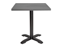 Een Bolero vierkant aluminium tafelblad donkergrijs 70cm koop je bij Supplierz BV