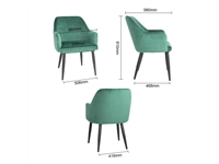 Buy your Bolero Lia Velvet stoelen donkergroen (2 stuks) at Supplierz BV