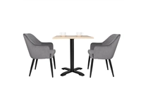 Buy your Bolero Lia Velvet stoelen grijs (2 stuks) at Supplierz BV