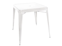 Een Bolero Bistro Vierkante Stalen Tafel Wit 668 mm (Enkel) koop je bij Supplierz BV