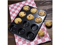 Een Vogue carbonstalen anti-kleef bakvorm 12 mini-muffins koop je bij Supplierz BV