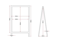 Een Olympia houten stoepbord 85x50cm koop je bij Supplierz BV