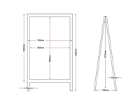 Vous pouvez acheter un Panneau de trottoir Olympia cadre en bois 1200 x 700mm chez Supplierz BV