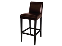 Vous pouvez acheter un Tabouret de bar haut avec dossier en simili cuir Bolero marron foncé chez Supplierz BV