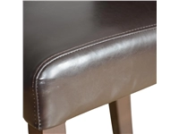 Vous pouvez acheter un Tabouret de bar haut avec dossier en simili cuir Bolero marron foncé chez Supplierz BV