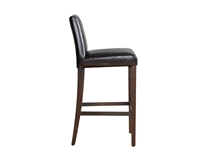 Vous pouvez acheter un Tabouret de bar haut avec dossier en simili cuir Bolero marron foncé chez Supplierz BV