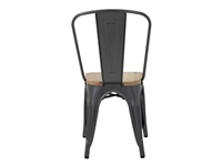 Een Bolero Bistro stalen stoelen met houten zitting grijs (4 stuks) koop je bij Supplierz BV