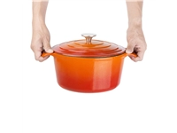 Buy your Vogue ronde inductie braadpan oranje 4L at Supplierz BV