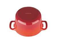 Een Vogue ronde inductie braadpan rood 4L koop je bij Supplierz BV