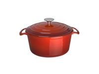 Een Vogue ronde inductie braadpan rood 4L koop je bij Supplierz BV