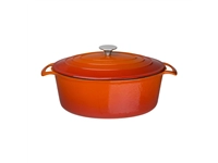 Een Vogue ovale inductie braadpan oranje 6L koop je bij Supplierz BV