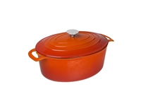 Een Vogue ovale inductie braadpan oranje 6L koop je bij Supplierz BV