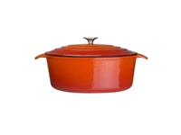 Een Vogue ovale inductie braadpan oranje 6L koop je bij Supplierz BV