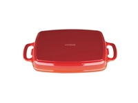 Buy your Vogue rechthoekige gietijzeren ovenschaal rood 2,8L at Supplierz BV