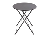 Een Bolero ronde stalen opklapbare tafel zwart 59,5cm koop je bij Supplierz BV