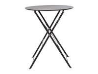 Een Bolero ronde stalen opklapbare tafel zwart 59,5cm koop je bij Supplierz BV