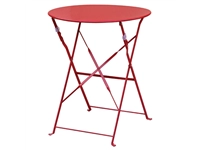 Een Bolero ronde stalen opklapbare tafel rood 59,5cm koop je bij Supplierz BV