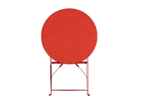 Een Bolero ronde stalen opklapbare tafel rood 59,5cm koop je bij Supplierz BV