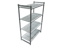 Een Cambro stelling 183cm hoog 4 schappen - 46cm diep - 91cm breed koop je bij Supplierz BV