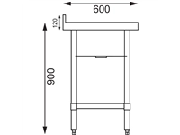 Sie können einen Vogue kleiner Spültisch 75cm lang bei Supplierz BV kaufen