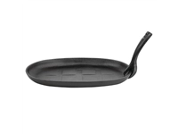 Een Olympia gietijzeren schaal/sizzle platter ovaal 28x19cm koop je bij Supplierz BV