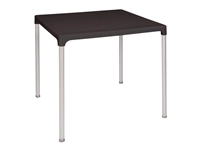 Een Bolero vierkante horeca tafel met aluminium poten zwart 75cm koop je bij Supplierz BV