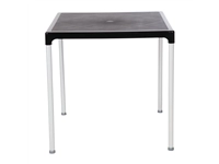 Een Bolero vierkante horeca tafel met aluminium poten zwart 75cm koop je bij Supplierz BV