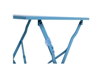 Een Bolero vierkante opklapbare stalen tafel turquoise 60cm koop je bij Supplierz BV