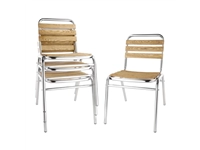 Een Bolero aluminium en essenhouten stoelen (4 stuks) koop je bij Supplierz BV