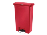 Een Rubbermaid Slim Jim Front Step pedaalemmer 50L rood koop je bij Supplierz BV