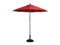 Een Bolero ronde parasol rood 2,5 meter koop je bij Supplierz BV