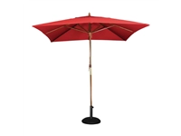 Een Bolero vierkante rode parasol 2,5 meter koop je bij Supplierz BV