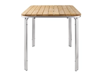 Een Bolero vierkante essen en aluminium tafel 70cm koop je bij Supplierz BV