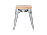 Vous pouvez acheter un Tabourets bistro bas en acier avec assise en bois Bolero (lot de 4) chez Supplierz BV