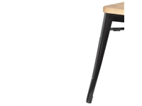 Vous pouvez acheter un Tabourets bistro bas en acier noir avec assise en bois Bolero (lot de 4) chez Supplierz BV