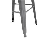 Vous pouvez acheter un Tabourets hauts en acier gris avec assise en bois Bolero Bistro (lot de 4) chez Supplierz BV