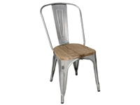 Vous pouvez acheter un Chaises en acier avec assise en bois Bolero (lot de 4) chez Supplierz BV