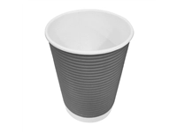 Een Fiesta Recyclable koffiebekers ribbelwand blauwgrijs 225ml (500 stuks) koop je bij Supplierz BV