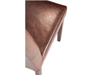 Vous pouvez acheter un Chaise dossier haut en simili cuir Bolero marron foncé patiné x2 chez Supplierz BV