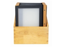 Buy your Securit menumappen set met houten box A4 zwart (20 stuks) at Supplierz BV