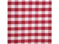 Een Mitre Comfort Gingham servet rood-wit 41x41cm (10 stuks) koop je bij Supplierz BV