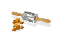 Vous pouvez acheter un Rouleau à mini croissants en inox poignée bois Gobel Louis Tellier 345x75x75mm chez Supplierz BV