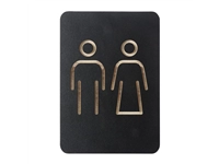 Een Europeel Pictogram Bord Mannen/Vrouwen Zwart koop je bij Supplierz BV