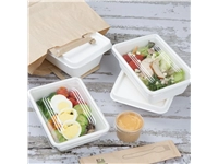 Vous pouvez acheter un Barquettes alimentaires en bagasse Fiesta Compostable 650ml (lot de 100) chez Supplierz BV