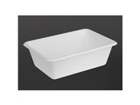 Vous pouvez acheter un Barquettes alimentaires en bagasse Fiesta Compostable 800ml (lot de 100) chez Supplierz BV