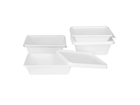 Vous pouvez acheter un Barquettes alimentaires en bagasse Fiesta Compostable 800ml (lot de 100) chez Supplierz BV