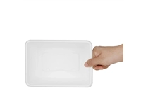 Vous pouvez acheter un Barquettes alimentaires en bagasse Fiesta Compostable 800ml (lot de 100) chez Supplierz BV