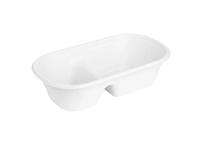 Buy your Fiesta Composteerbare Bagasse Ovale 2-Vak Container 900ml (Pak Van 100) at Supplierz BV