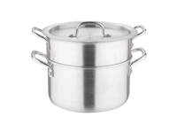 Een Vogue aluminium pan met au bain marie inzet 4L koop je bij Supplierz BV