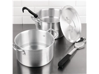 Een Vogue aluminium pan met au bain marie inzet 4L koop je bij Supplierz BV